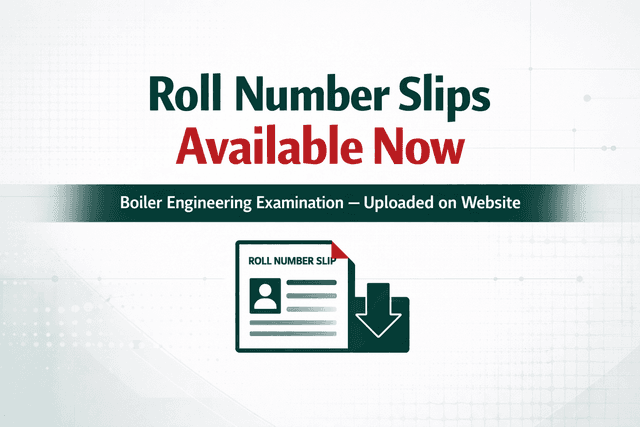Roll number slips are available now (class 3rd)